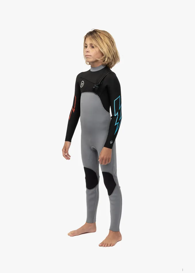 7 Seas Boys 43 Bolt Full Chest Zip Wetsuit GREY Wetsuits Vissla Youth 7 Seas Boys 43 Bolt Full Chest Zip Wetsuit GREY Wetsuits Vissla Youth