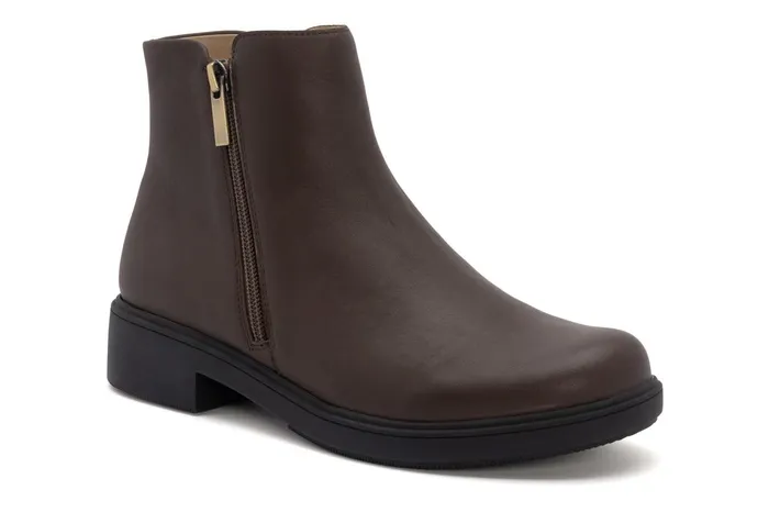 ABEO Footwear Compass Zip Dark Brown Women Boots