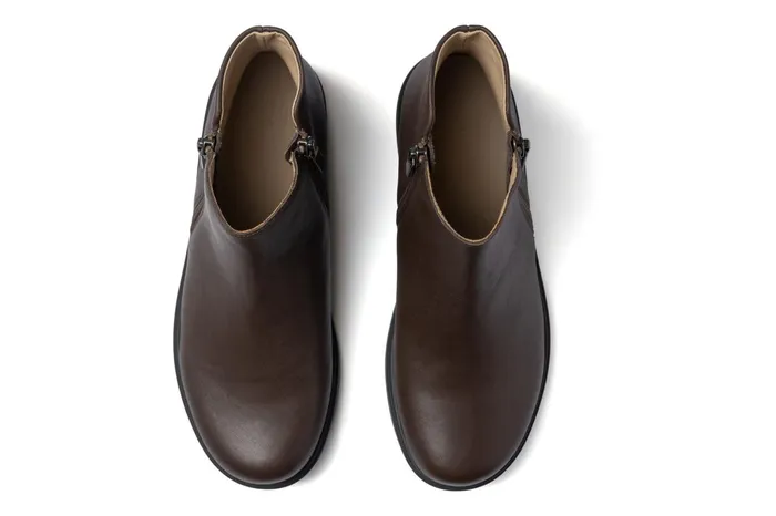 ABEO Footwear Compass Zip Dark Brown Women Boots
