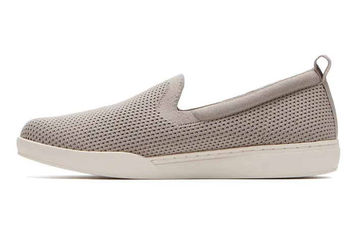 ABEO Footwear Encore Knit Slip On Taupe Women Sneakers ABEO Footwear Encore Knit Slip On Taupe Women Sneakers