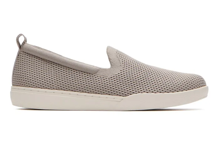 ABEO Footwear Encore Knit Slip On Taupe Women Sneakers ABEO Footwear Encore Knit Slip On Taupe Women Sneakers