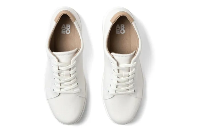 ABEO Footwear Encore Sneaker White Canvas Women Sneakers