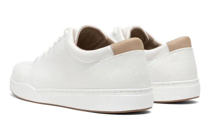 ABEO Footwear Encore Sneaker White Canvas Women Sneakers