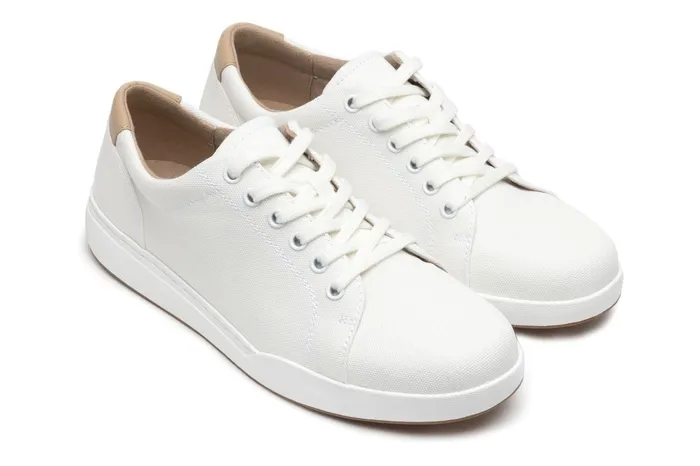 ABEO Footwear Encore Sneaker White Canvas Women Sneakers