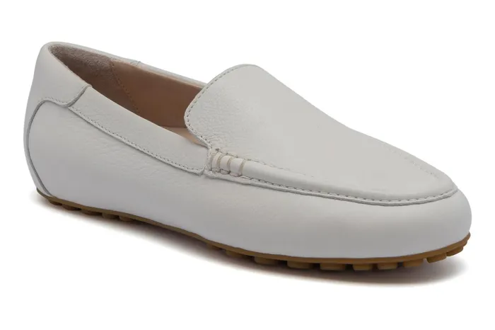 ABEO Footwear Harbor White Pebble Leather Women Dress