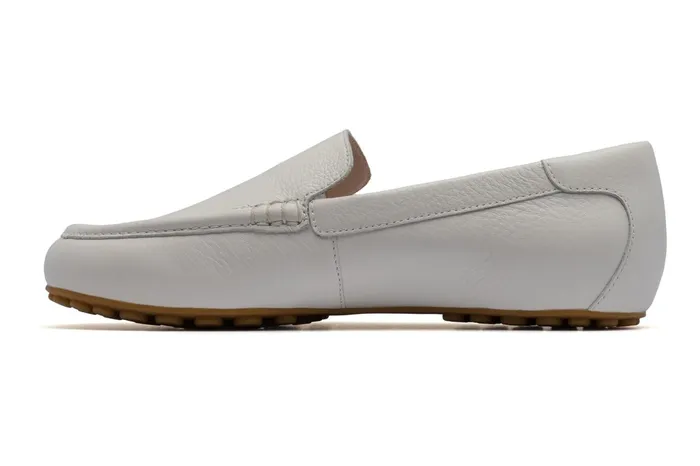ABEO Footwear Harbor White Pebble Leather Women Dress