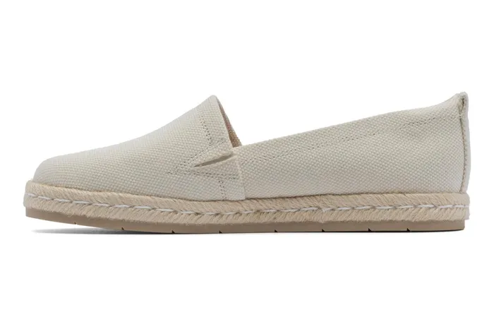 ABEO Footwear Isle Slip On Nat Canvas Women Casual Shoes
