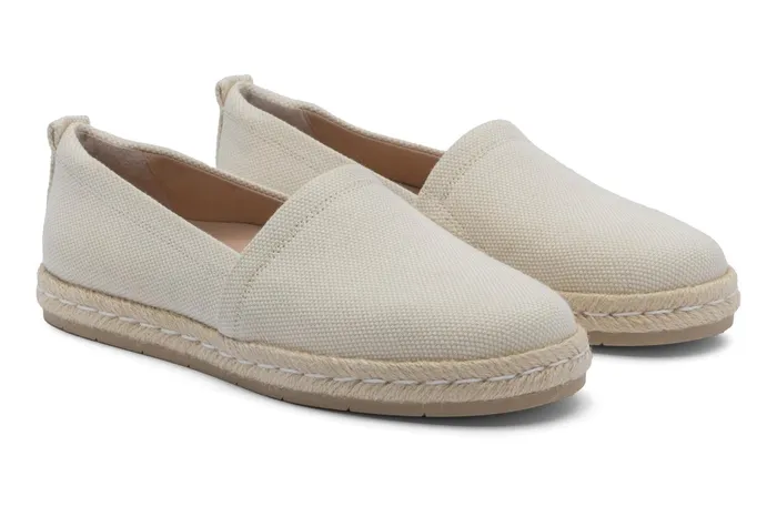 ABEO Footwear Isle Slip On Nat Canvas Women Casual Shoes
