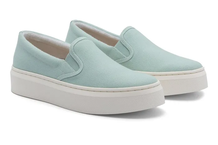 ABEO Footwear Jumpstreet Slip On Mint Canvas Women Casual Shoes ABEO Footwear Jumpstreet Slip On Mint Canvas Women Casual Shoes