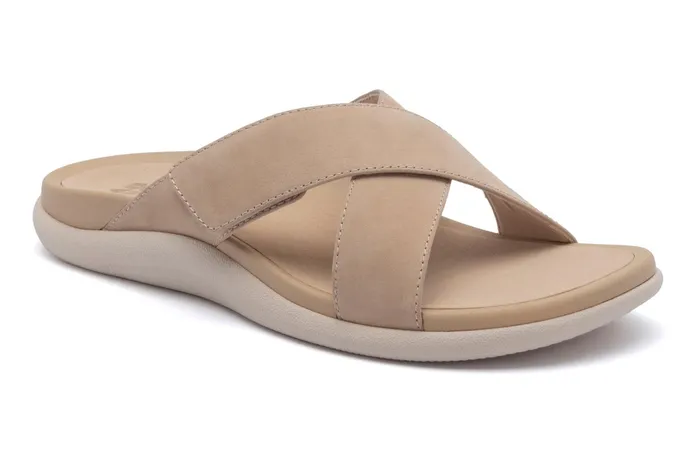 ABEO Footwear Laguna Slide Cuban Sand Leather Women Sandals