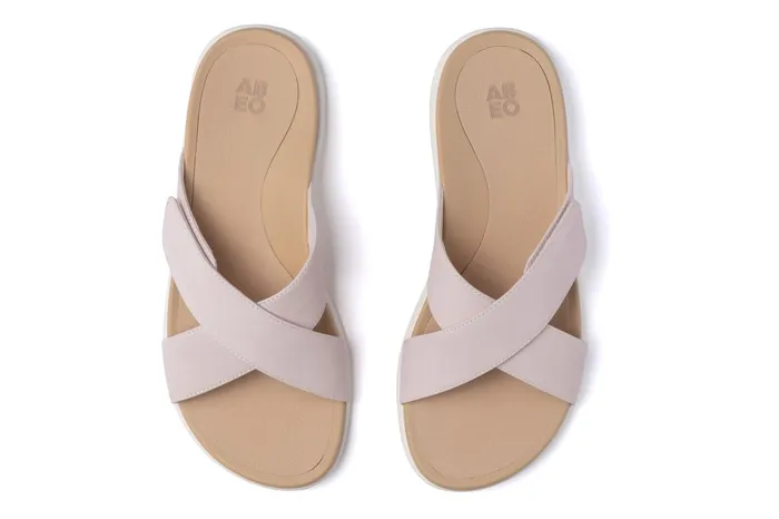 ABEO Footwear Laguna Slide Pink Leather Women Sandals