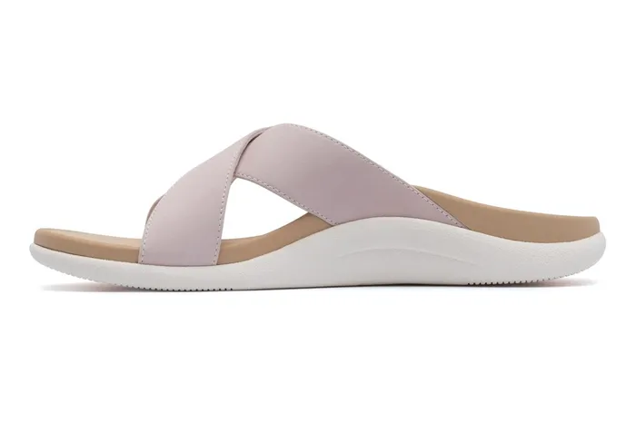 ABEO Footwear Laguna Slide Pink Leather Women Sandals
