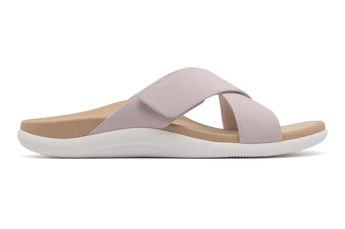 ABEO Footwear Laguna Slide Pink Leather Women Sandals
