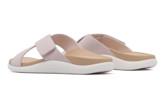 ABEO Footwear Laguna Slide Pink Leather Women Sandals