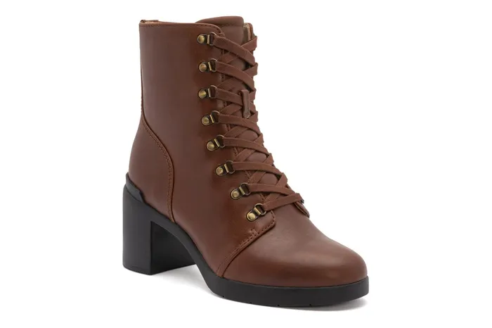 ABEO Footwear Metropolis Lace Brown Women Boots
