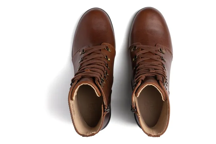 ABEO Footwear Metropolis Lace Brown Women Boots