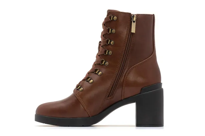 ABEO Footwear Metropolis Lace Brown Women Boots