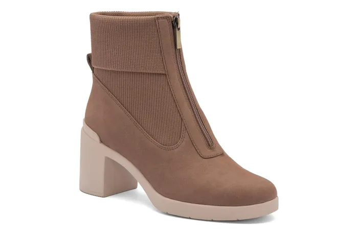 ABEO Footwear Metropolis Zip Beige Women Boots