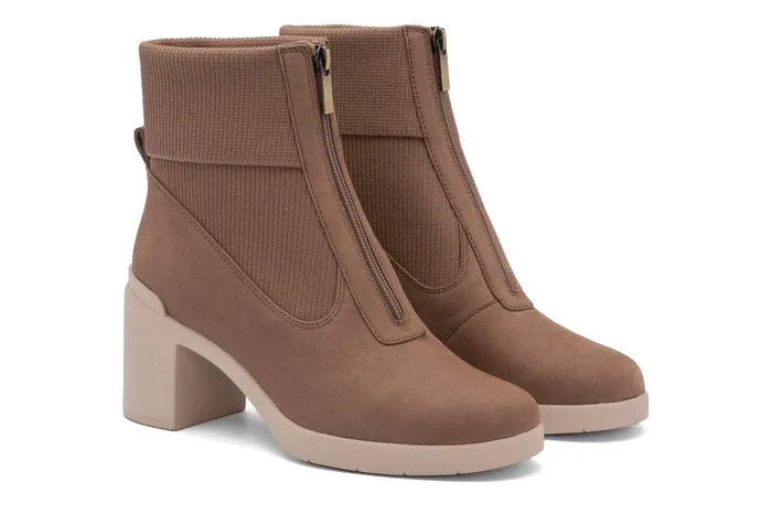 ABEO Footwear Metropolis Zip Beige Women Boots ABEO Footwear Metropolis Zip Beige Women Boots