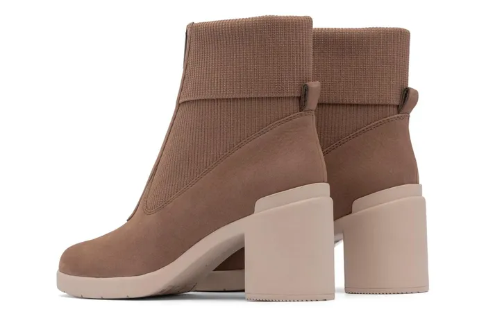 ABEO Footwear Metropolis Zip Beige Women Boots ABEO Footwear Metropolis Zip Beige Women Boots