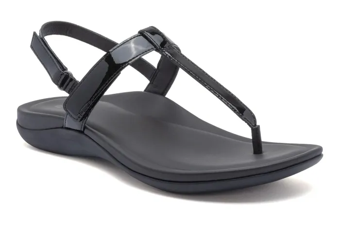 ABEO Footwear Oasis T Strap Black Women Sandals