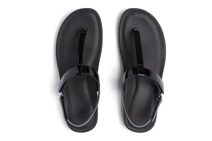 ABEO Footwear Oasis T Strap Black Women Sandals