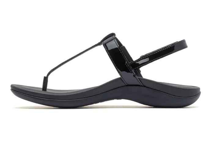 ABEO Footwear Oasis T Strap Black Women Sandals