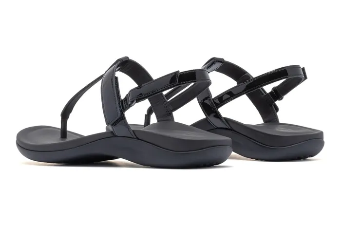 ABEO Footwear Oasis T Strap Black Women Sandals