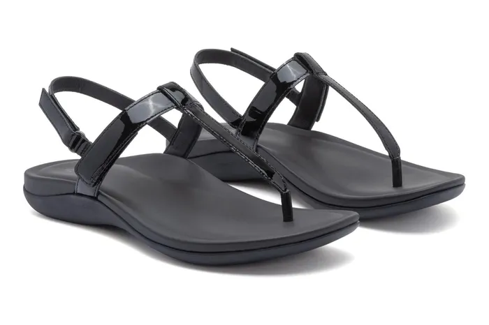 ABEO Footwear Oasis T Strap Black Women Sandals