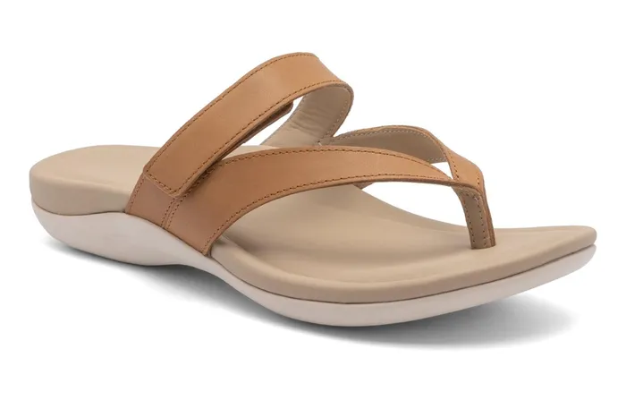 ABEO Footwear Oasis Thong Sandal Almond Women Sandals