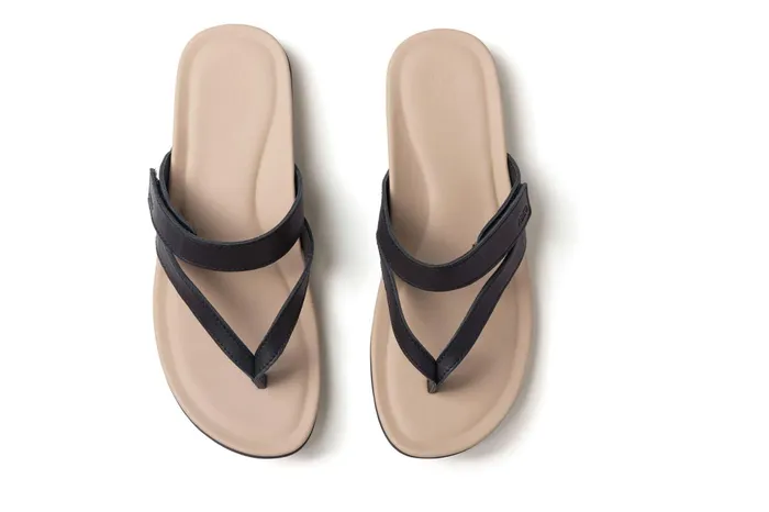 ABEO Footwear Oasis Thong Sandal Black Majestic Women Sandals ABEO Footwear Oasis Thong Sandal Black Majestic Women Sandals