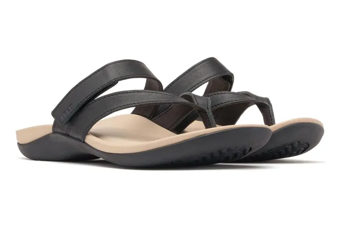 ABEO Footwear Oasis Thong Sandal Black Majestic Women Sandals ABEO Footwear Oasis Thong Sandal Black Majestic Women Sandals