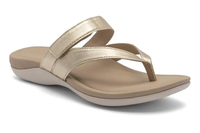 ABEO Footwear Oasis Thong Sandal Light Gold Women Sandals