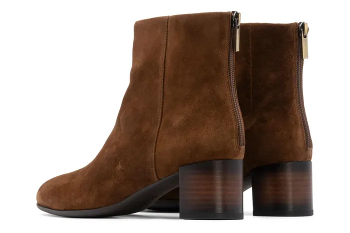 ABEO Footwear Plaza Back Zip Caramel Women Boots