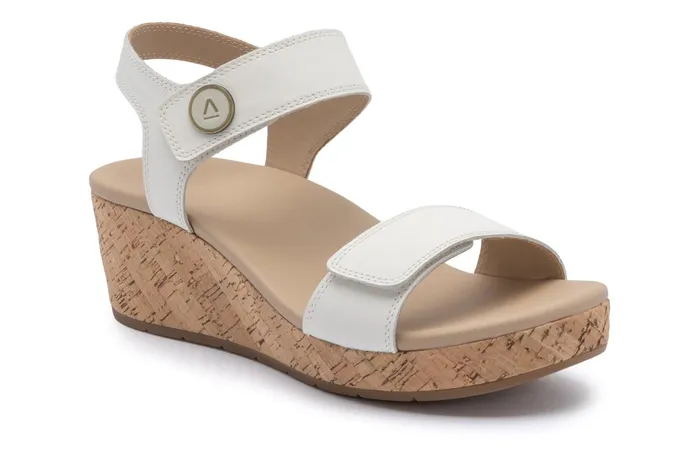 ABEO Footwear Riviera Strap Sandal White Women Sandals