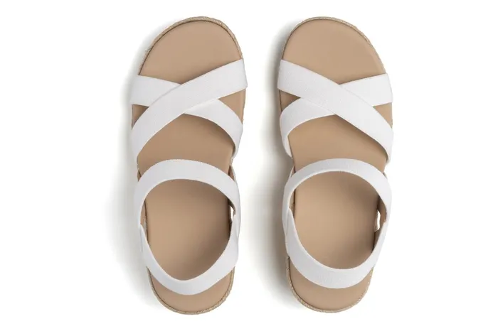 ABEO Footwear Riviera Stretch White Women Sandals