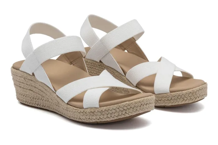 ABEO Footwear Riviera Stretch White Women Sandals