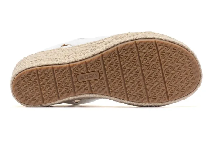 ABEO Footwear Riviera Stretch White Women Sandals