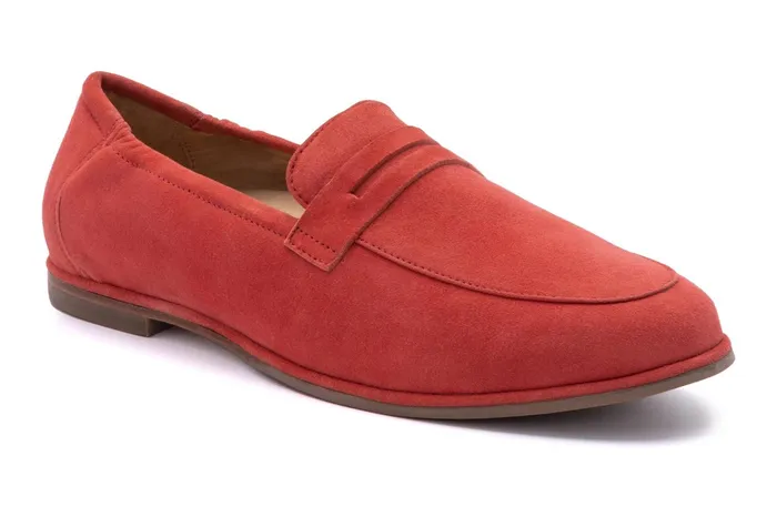 ABEO Footwear Strada Loafer Red Women Casual Shoes
