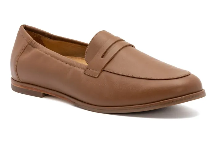 ABEO Footwear Strada Loafer Tan Nappa Women Dress