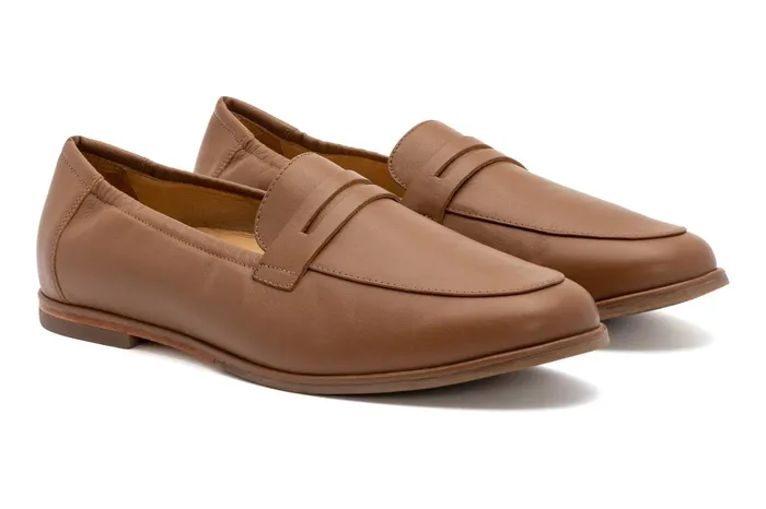 ABEO Footwear Strada Loafer Tan Nappa Women Dress