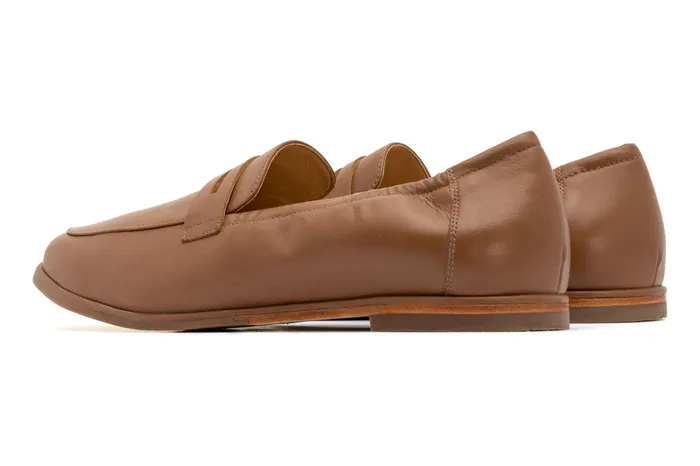 ABEO Footwear Strada Loafer Tan Nappa Women Dress