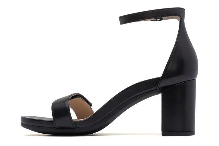ABEO Footwear Tempo Strap Black Leather Women Dress