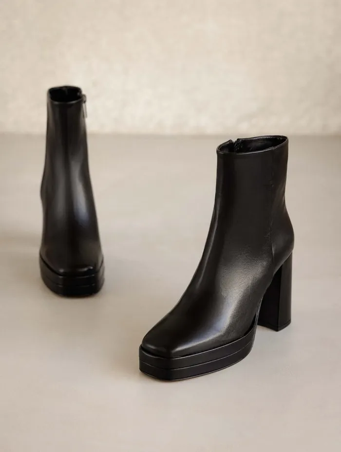 Adle Passion Black Women Bobbies Ankle Boots Adle Passion Black Women Bobbies Ankle Boots