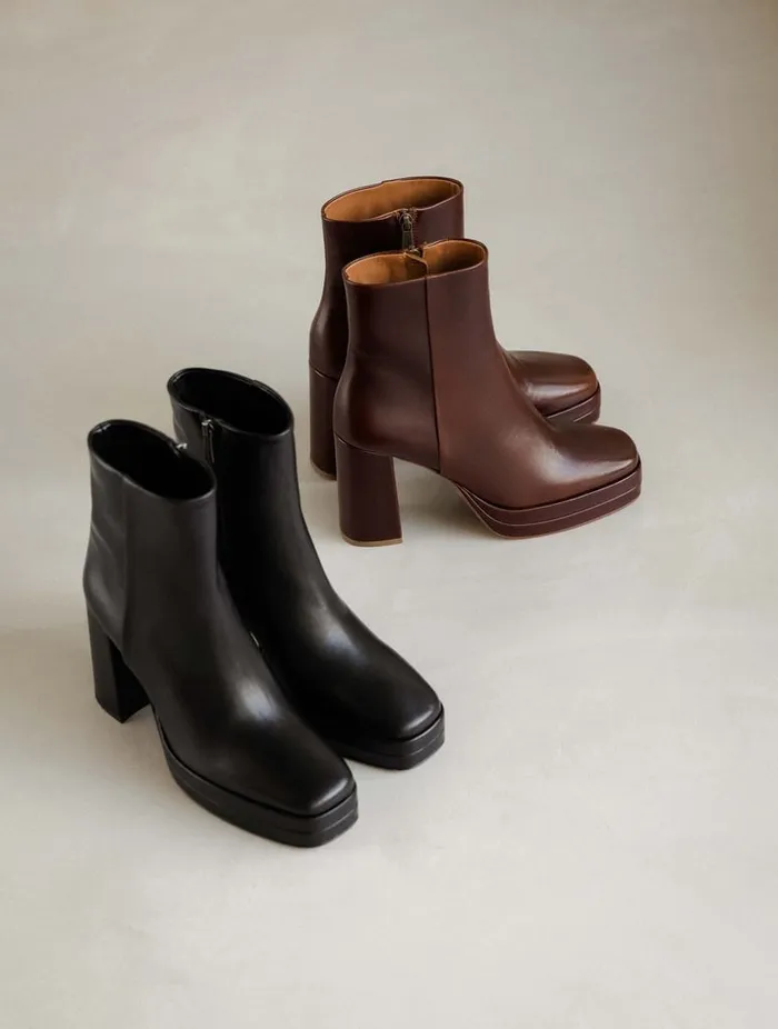 Adle Passion Black Women Bobbies Ankle Boots Adle Passion Black Women Bobbies Ankle Boots