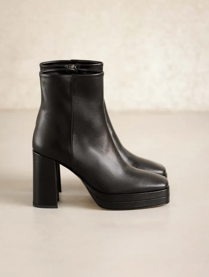 Adle Passion Black Women Bobbies Ankle Boots Adle Passion Black Women Bobbies Ankle Boots