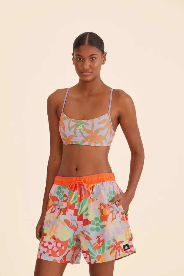 Adidas Farm Unitefit Shorts Red Women Farm Rio Shorts