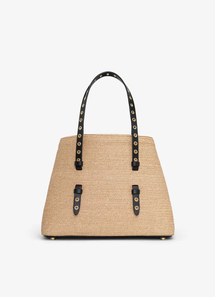 Alaa Handbags MINA 25 BAG IN PAPER STRAW Natural 8211 Women