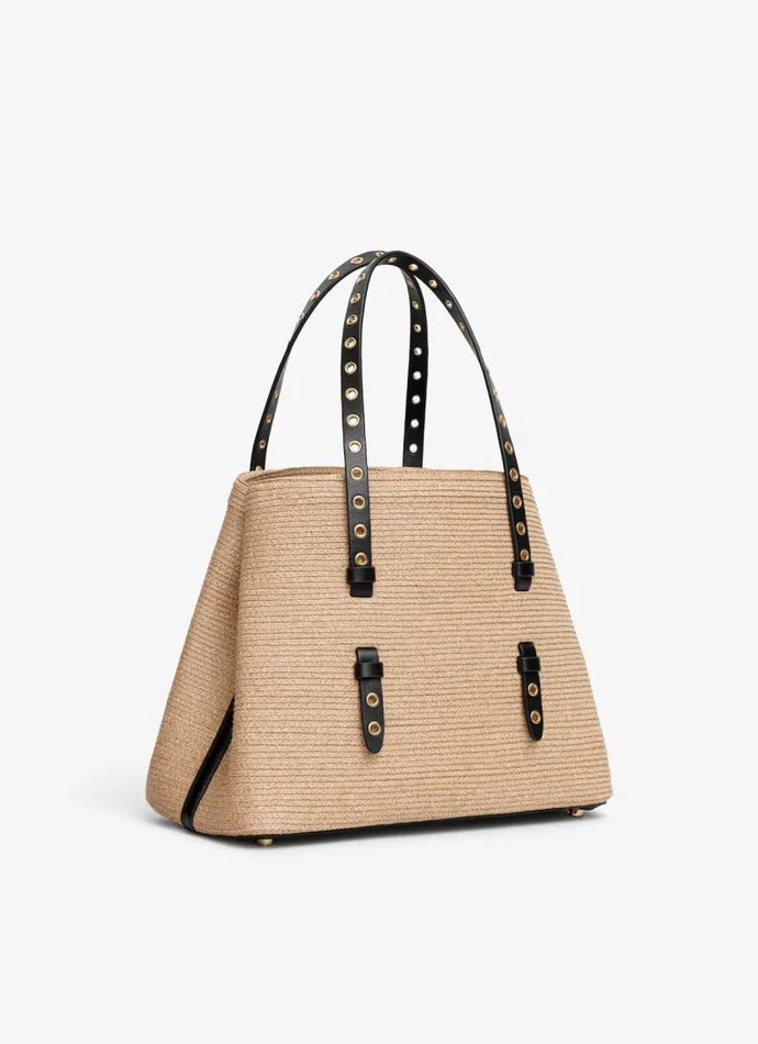 Alaa Handbags MINA 25 BAG IN PAPER STRAW Natural 8211 Women Alaa Handbags MINA 25 BAG IN PAPER STRAW Natural 8211 Women