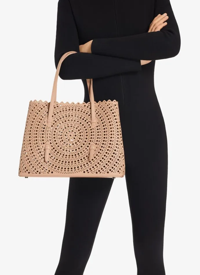 Alaa Handbags MINA 32 BAG IN VIENNE CALFSKIN Sandy 8211 Women Alaa Handbags MINA 32 BAG IN VIENNE CALFSKIN Sandy 8211 Women